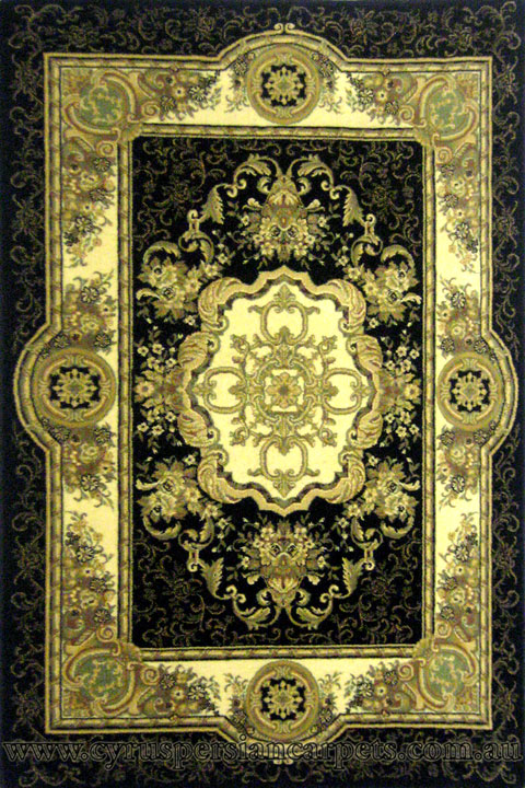 5 Star Wool Traditional Medallion Rug 22-7542 - Click Image to Close