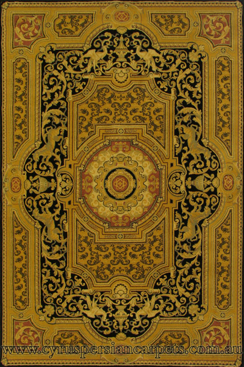 5 Star Wool Traditional Medallion Rug 48-7542 - Click Image to Close
