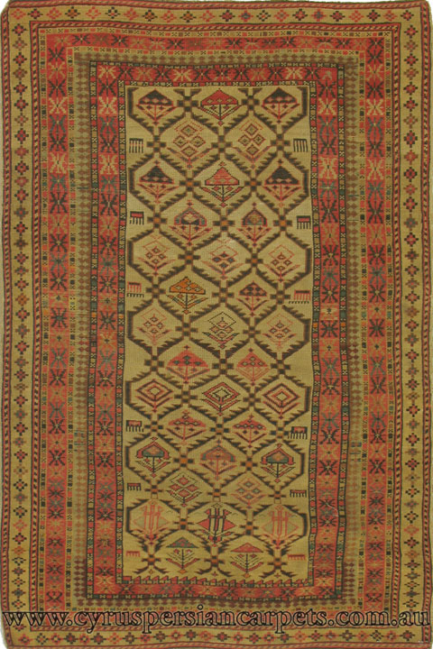 Shirvan Antique Hand Knotted Wool Rug - Click Image to Close