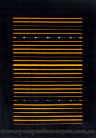 Indigo Modern Striped Rug 540-417B
