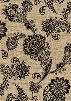 Askabad Paisley Floral Contemporary Rugs 12124 Ivory