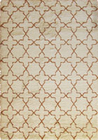 Desert Contemporary Trellis Rugs 5455 Beige Copper