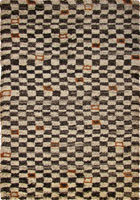 Desert Contemporary Square Pattern Rugs 5409 Beige Copper