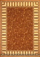 Fantastic Contemporary Border Rug 749 Brown Cream