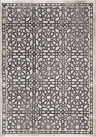 Federico Contemporary Geometric Rugs 2030 White D. Grey