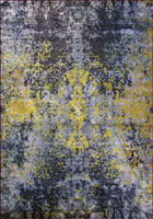 Kaleidoscope Contemporary Grunge Style Rug E302A Grey Fume