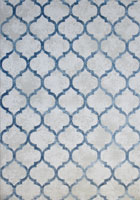 Loft Trellis Rugs 6039A Mavi
