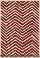 Morocco Chevron Rugs MG095 Red Cotton LI