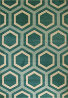 Morocco Geometric Rugs BF253 Turkuaz Cotton LJ