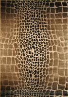 Alpi Contemporary Animal Print Rug 4978A Fume