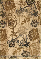 Alpi Contemporary Floral Rug 4979A L Beige