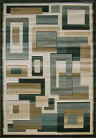 Pisa Contemporary Square Pattern Rug A056B-CM