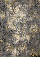 Rizzy Contemporary Floral Rug 19742A Grey