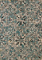 Rizzy Contemporary Geometric Rug 3609F Cotton Turkuaz