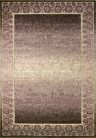 Tricolor Contemporary Border Rug 8773 Violet