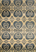 Tricolour Contemporary Abstract Rug 8817A Bone L. Blue