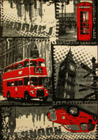 UK London City British Rug 8908A L. Beige Black
