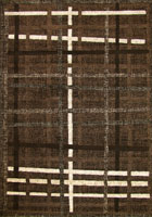 Ayers Rock Contemporary Stripe Rug 06370B Y. Kahve Kahve