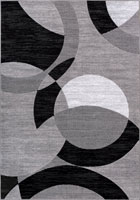 America Circle Pattern Rugs 1948A L. Grey L. Grey