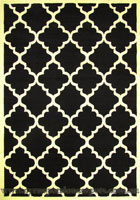 Bello Modern Trellis Design Rugs 3303 Black