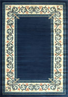 Bello Traditional Border Rugs V0382 Navy