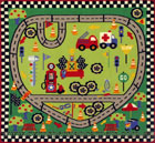 Race Track Roads Kids Rug Kids 05-GR