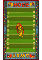 Grid Iron Nerf Football Kids Rug Kids 02-GR