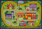 Railway Town Roads Kids Rug Kids HX-116