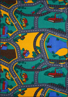 Traffic Play Time Street Map Kids Rugs