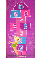 Disney Tinker Bell Hopscotch Kids Rug