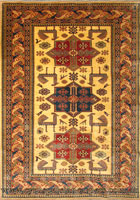 Gazni Geometric Hand Knotted Wool Rug