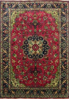 Tabriz Medallion Hand Knotted Wool Rug