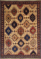 Yalameh Geometric Hand Knotted Wool Rug