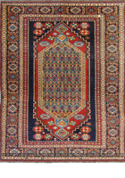 Gazni Geometric Hand Knotted Wool Rug