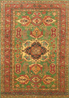 Gazni Geometric Hand Knotted Wool Rug