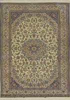 Habibian Medallion Hand Knotted Wool & Silk Rug