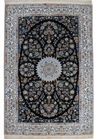 Habibian Medallion Hand Knotted Wool & Silk Rug