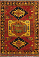 Maltabaf Geometric Hand Knotted Wool Rug