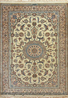 Habibian Medallion Hand Knotted Wool & Silk Rug