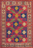 Kazak Geometric Hand Knotted Wool Rug
