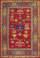 Kazak Geometric Hand Knotted Wool Rug