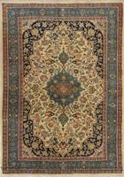 Tabriz Medallion Hand Knotted Wool Rug