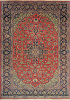 Isfahan Medallion Hand Knotted Wool Rug