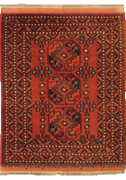 Gazni Geometric Hand Knotted Wool Rug