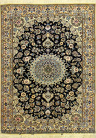Habibian Medallion Hand Knotted Wool & Silk Rug