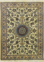 Habibian Medallion Hand Knotted Wool & Silk Rug