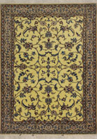 Habibian Oriental Hand Knotted Wool & Silk Rug