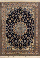 Habibian Medallion Hand Knotted Wool & Silk Rug