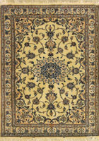 Habibian Medallion Hand Knotted Wool & Silk Rug