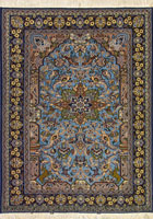Kum Medallion Hand Knotted Wool Rug